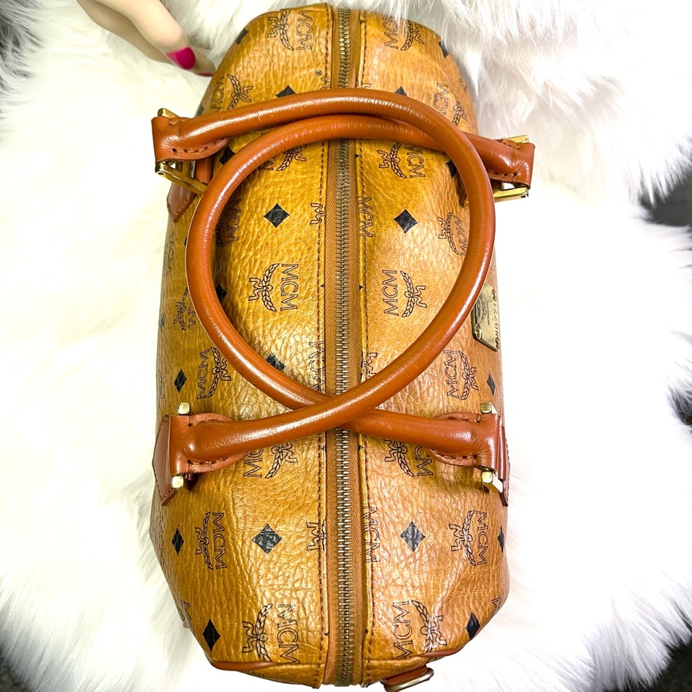 🍒 MCM Handbag, Leather Black and Brown - Picture 5 of 15